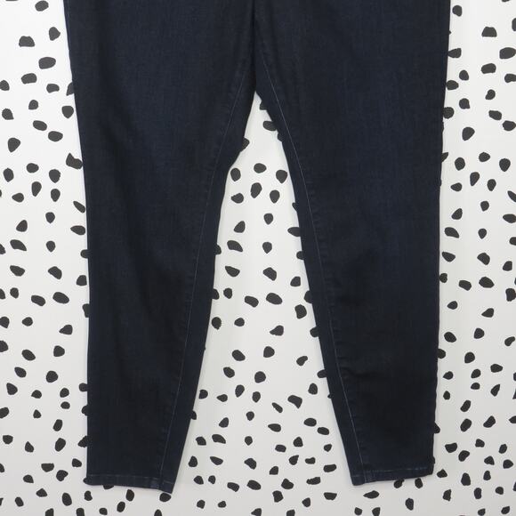 J. Jill Dark Wash 5 Pocket Leggings Stretch Denim Skinny Jeans - Picture 3 of 10